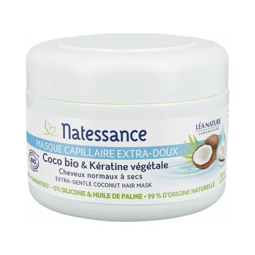 Natessance Nežna maska za lase kokos in keratin Cene
