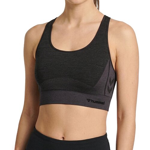 Hummel Sportski top za žene HMLClea Seamless, Crni Slike