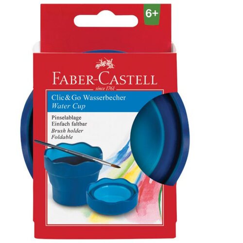 Čaša ZA TEMPERE CLIC&GO FABER-CASTELL 181510 PLAVA BLISTER Cijene