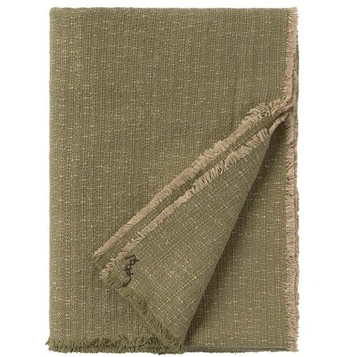 Lorena Canals Kaki zelena bombažna odeja 130x180 cm Handloom – Cene