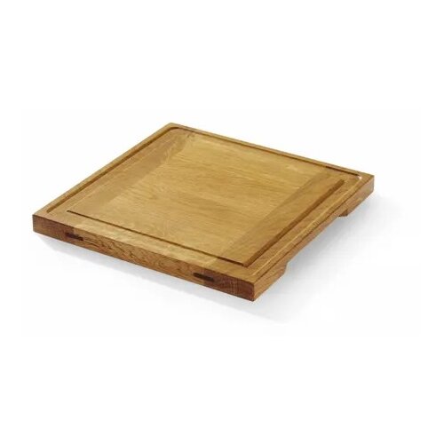  Kvadratna Servirna Deska, Hrast, 270x270x20mm Slike