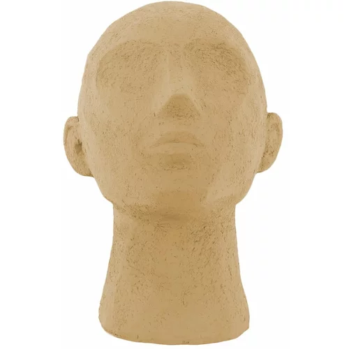 PT LIVING Peščeno rjava dekorativna figurica Face Art, višina 22,8 cm
