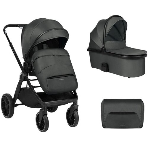 Kikka Boo Kolica Tiffany 2in1 set sa tvrdom korpom Dark Grey Cene