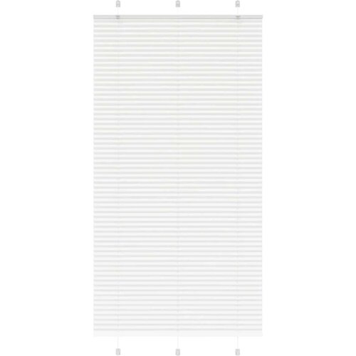 VidaXL Plisirana roleta bijela 105x200 cm &amp;scaron;irina tkanine 104,4 cm Slike