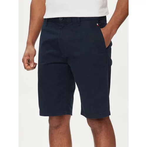 Tommy Jeans Kratke hlače iz tkanine Scanton DM0DM18812 Mornarsko modra Regular Fit