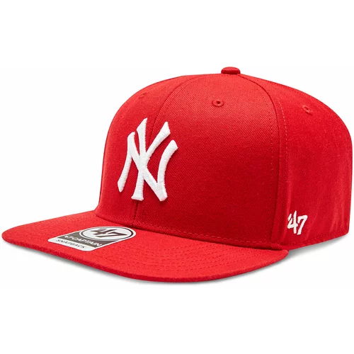 47 Brand Kapa s šiltom MLB New York Yankees No Shot '47 Captain B-NSHOT17WBP-RD Red