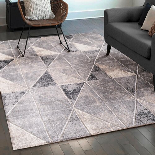 Lesnina XXXL tkana preproga harmony 120/160 cm tkano svetlo siva Slike