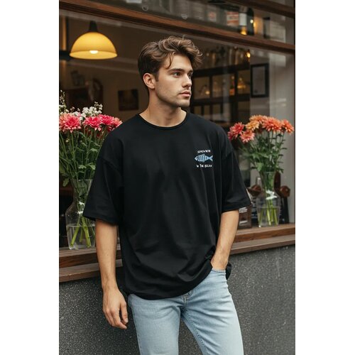 Trendyol Muška majica Tmnss22Ts0318, Crna Cene