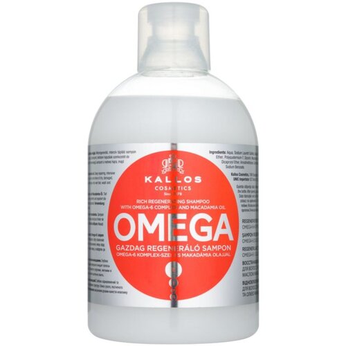 Kallos Omega regeneracijski &amp;scaron;ampon z omega-6 kompleksom in makadamijevim oljem 1000 ml Slike