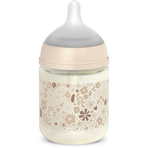 Suavinex Wonderland SX Pro Physiological Anti-Colic Glass staklena bočica za bebe +0 SF Cream Flower 120 ml Slike