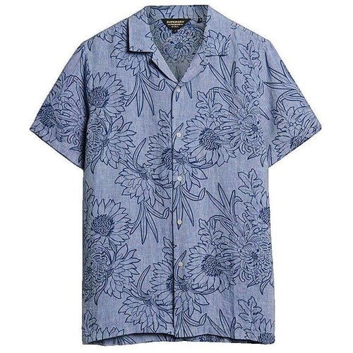 Superdry Srajce s kratkimi rokavi Chemise &agrave; col ouvert imprim&eacute; botanique Večbarvna Cene