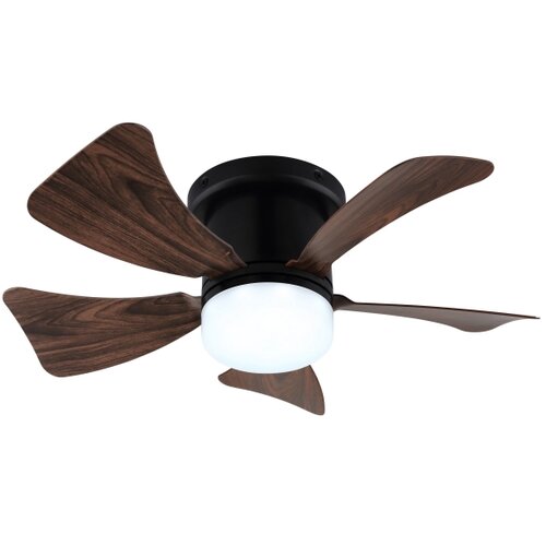  ZEVENTI - LED stropni ventilator MUNDAKA LED/10W/230V, prigu&amp;scaron;iva, braon + daljinski upravljač Slike