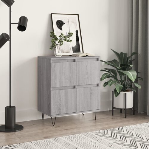  Komoda sivog hrasta sonome 60x35x70 cm od konstruiranog drva Cijene