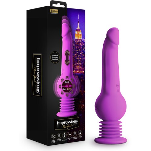 Blush Impressions New York Gyroquake Dildo Purple Slike