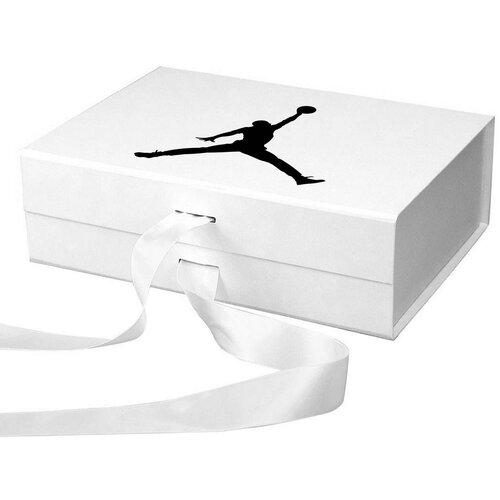  jumpman - poklon kutija sa satenskom ma&scaron;nom bela 33 x 27 x 12 cm Cene