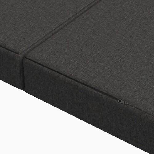 SOFA na razvlačenje 120 x 67 x 45 cm Tamnosiva Slike
