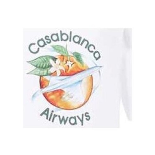 Casablanca Majice s kratkimi rokavi MF22-JTS-001-02 Bela Cene