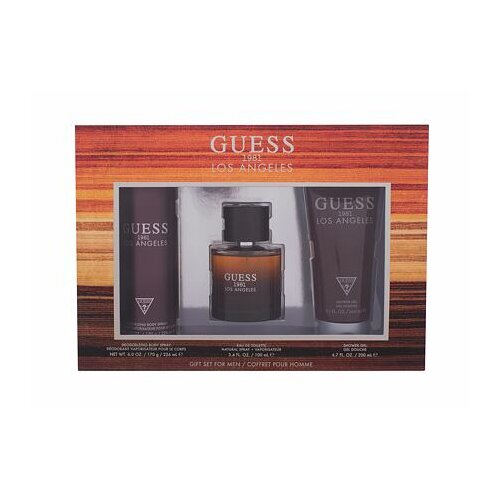 Guess 1981 los angeles darovni set toaletna voda 100 ml + gel za tuširanje 200 ml + dezodorans 226 ml za muškarce Cijene