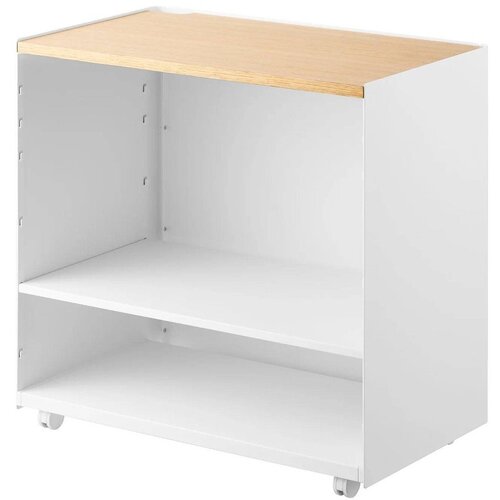 YAMAZAKI Bel kovinski regal na kole&scaron;čkih 60x59x35 cm Tower &ndash; Cene