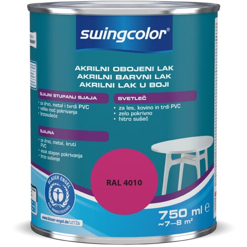 SWINGCOLOR Lak u boji (Telemagenta, 750 ml, Sjaj) Slike