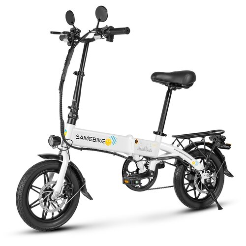 Samebike Prenosno električno kolo YINYU14, 350 W 36 V 7,8 Ah, 25 km/h, belo, (21960360) Cene
