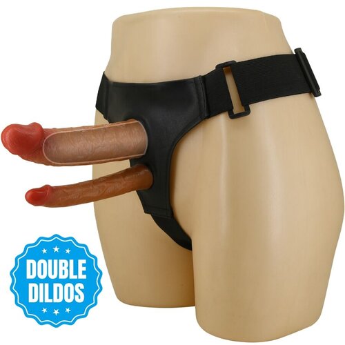 Pretty Love KEAVEN HARNESS BRIEFS UNIVERZALNI IN UDOBNI DVOJNI DILDO, (22071287) Cene