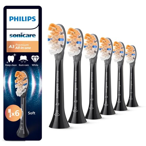 Philips Sonicare Premium All-in-One HX9096/88 nadomestne glave za zobno ščetko Black 6 kos Cene