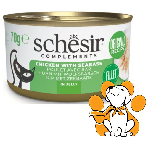 Schesir Cat Chicken With Seabass in Jelly 70g, Hrana Na Bazi Tune Sa Brancionom Cene