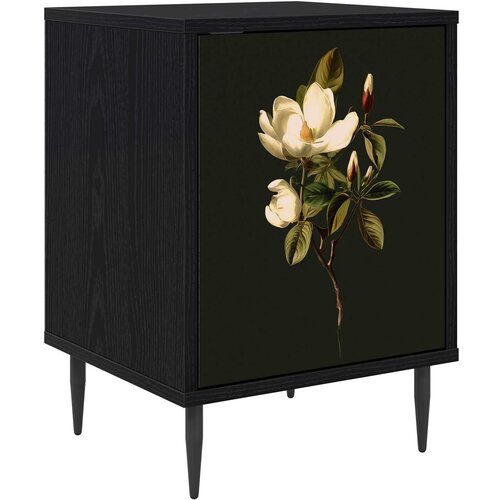  Noćni ormar BREMEN Crni hrast 36 x 33 x 51 cm Konstruirano drvo Slike
