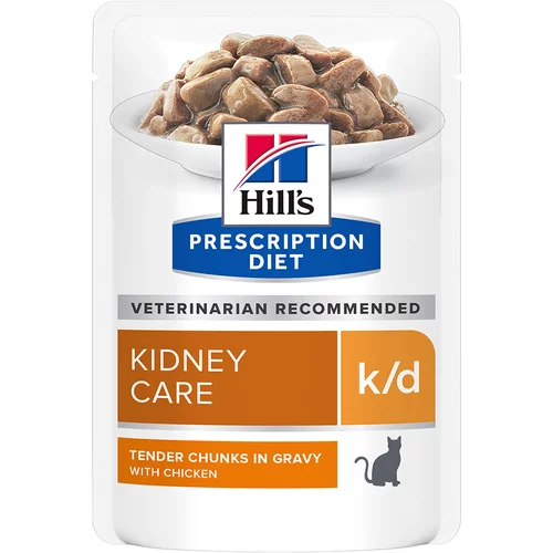 Hill’s 24 + 12 gratis! 36 x 85 g Hill’s Prescription Diet - k/d Kidney Care piletina
