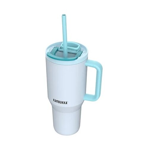 Kambukka Thermal mug with telescopic straw Rio Tumbler 950ml Frosty Coconut Slike