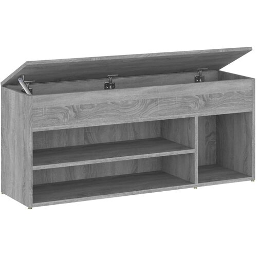 Maison Chic Klop za čevlje - Sedež za čevlje siva sonoma 105x30x45 cm konstruiran les, (21777297) Cene