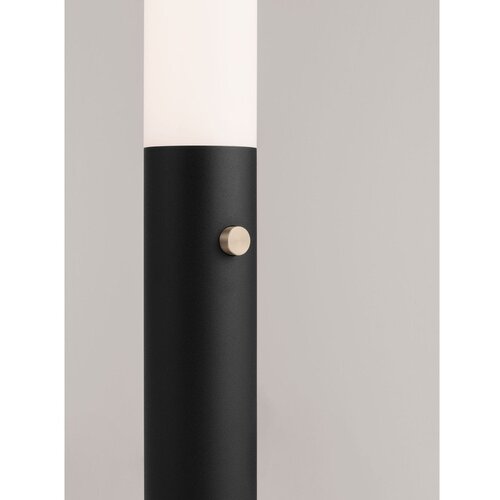 Nova Luce Mat črna jeklena LED zatemnitvena stoječa svetilka s senčilom iz akrilnega stekla (vi&amp;scaron;ina 141 cm) Glaze &amp;ndash; Slike