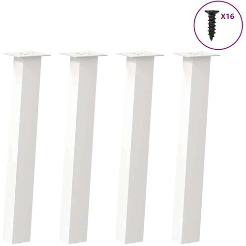  noge stolića za kavu 4 kom bijele 72 cm čelik Slike