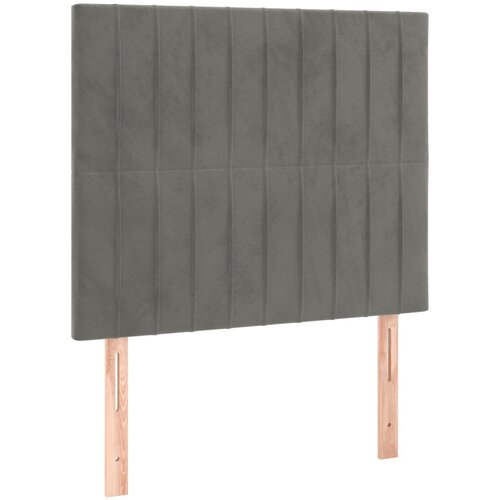  LED uzglavlje svjetlosivo 80x5x118/128 cm bar&amp;scaron;unasto Slike