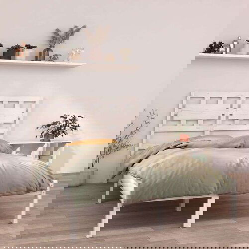  Okvir za krevet masivno drvo bijeli 120x190 cm 4FT mali bračni Cijene