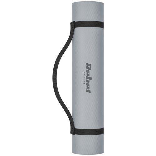 Rebel ACTIVE Strunjača prostirka za jogu, pilates i fitnes 183x61cm debljina 6mm TPE siva RBA-3152-2GY Slike