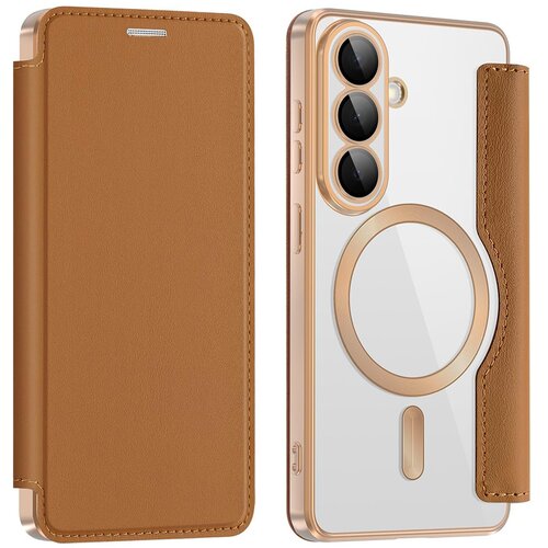  Maska za Samsung Galaxy S26 braon Magsafe Lux Bi Fold Slike