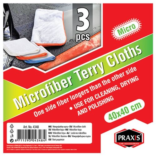 Praxis Mikrofiber krpa bela 3 kom Cene