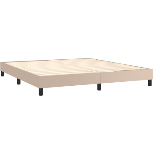  box spring s madracem cappuccino 180x200 cm umjetna koža Slike