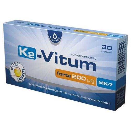 Oleofarm Vitamin K2 MK-7 200 &amp;micro;g (30 kapsula) Slike