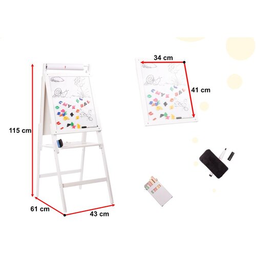  Velika drvena ploča kreda magnet XXL 115cm Slike
