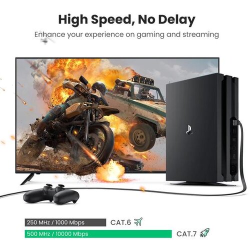 Ugreen patch kabl CAT 7 STP flat 5m NW106 ( 11263 ) Slike