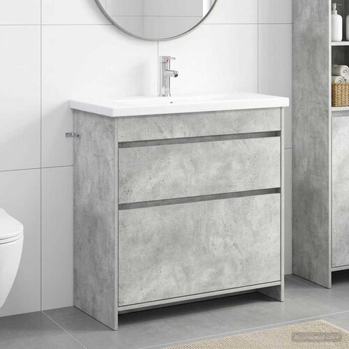  Set namje&scaron;taja za kupaonicu Betonska siva 81 x 40 x 84,5 cm Cijene