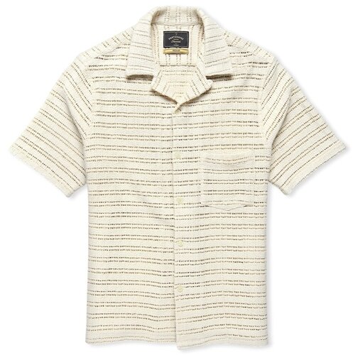 Portuguese Flannel Drove Knit Shirt - Offwhite Bež Cijene