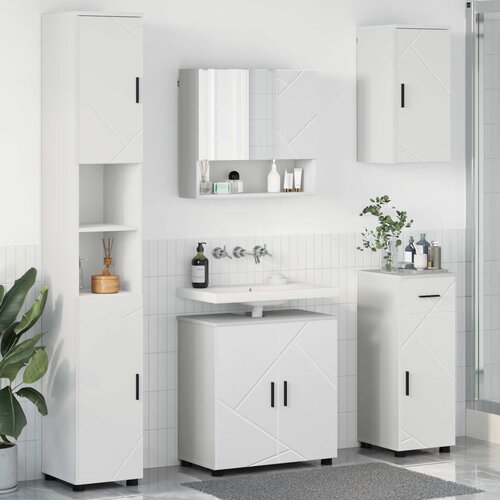  Set namje&scaron;taja za kupaonicu s ladicama Zidne 5 pcs Bijelo Cijene