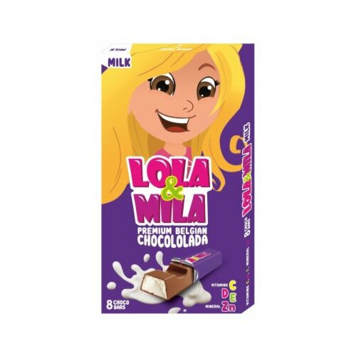 lola&mila čokolada mlečna 100G Slike