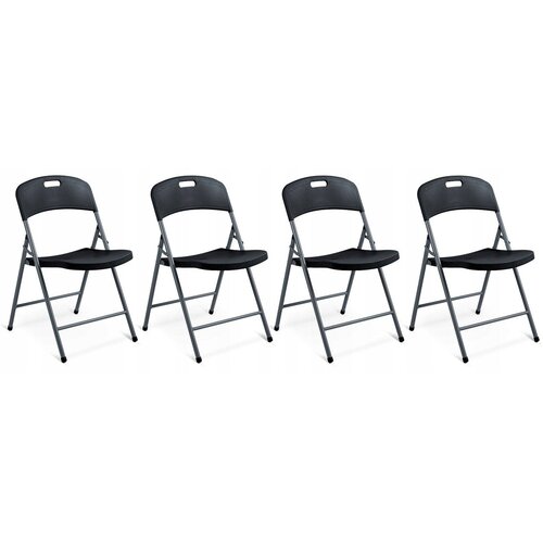 Plonos PL-404 zložljive vrtne in catering stole, set 4 kosov, do 200 kg Slike