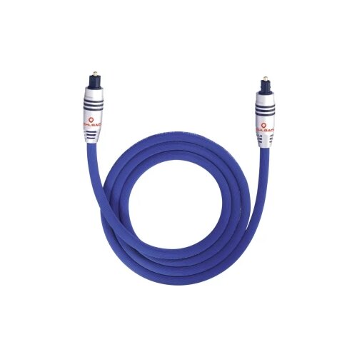 Oehlbach Toslink Digitalni audio Priključni kabel [1x Mu&amp;scaron;ki konektor Toslink (ODT) - 1x Mu&amp;scaron;ki konektor Toslink (ODT)] 1 m Plava Slike