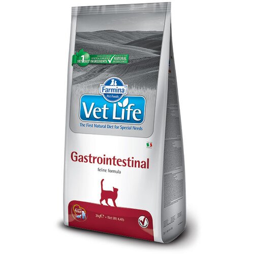 Farmina Vet Life Suva hrana za odrasle mačke Gastrointestinal, 2kg Slike